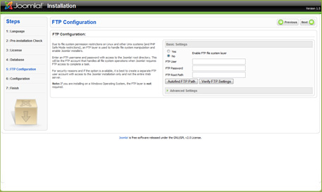 joomla ftp configuration How To Install Joomla