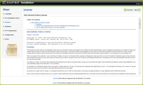 joomla license agreement How To Install Joomla