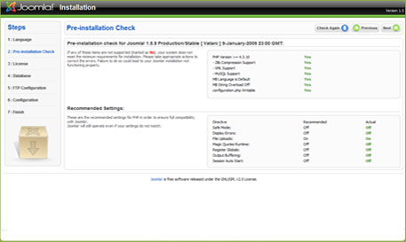 joomla pre installation How To Install Joomla